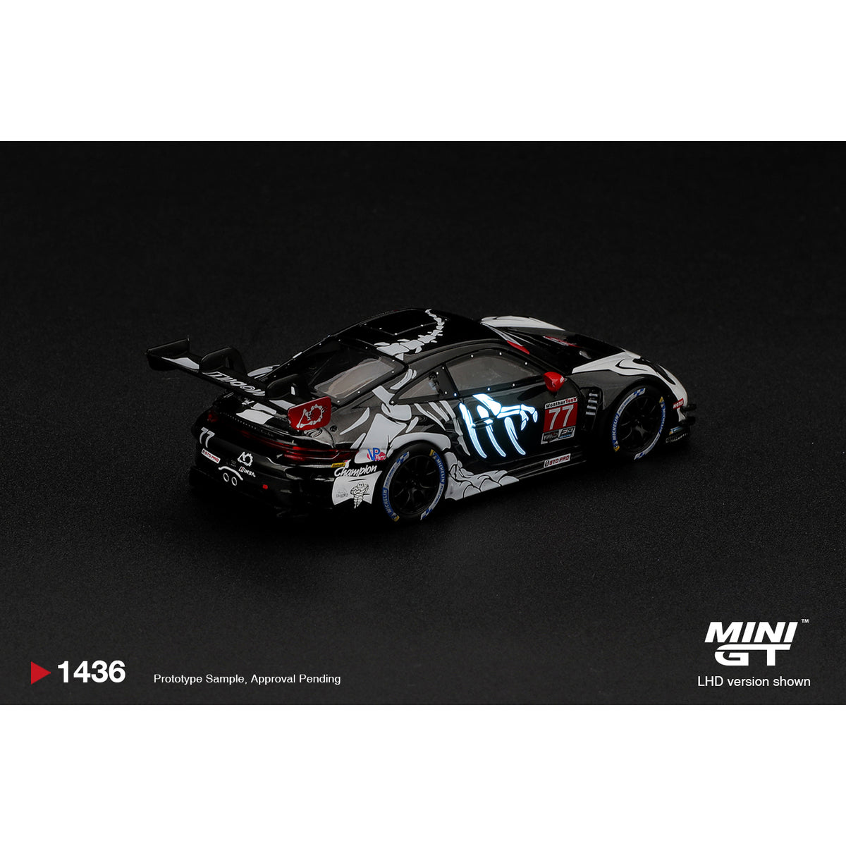 PRE-ORDER 1/64 Porsche 911 GT3 R (992) #77 2026 Petit Le Mans - Skeleton Rexy
