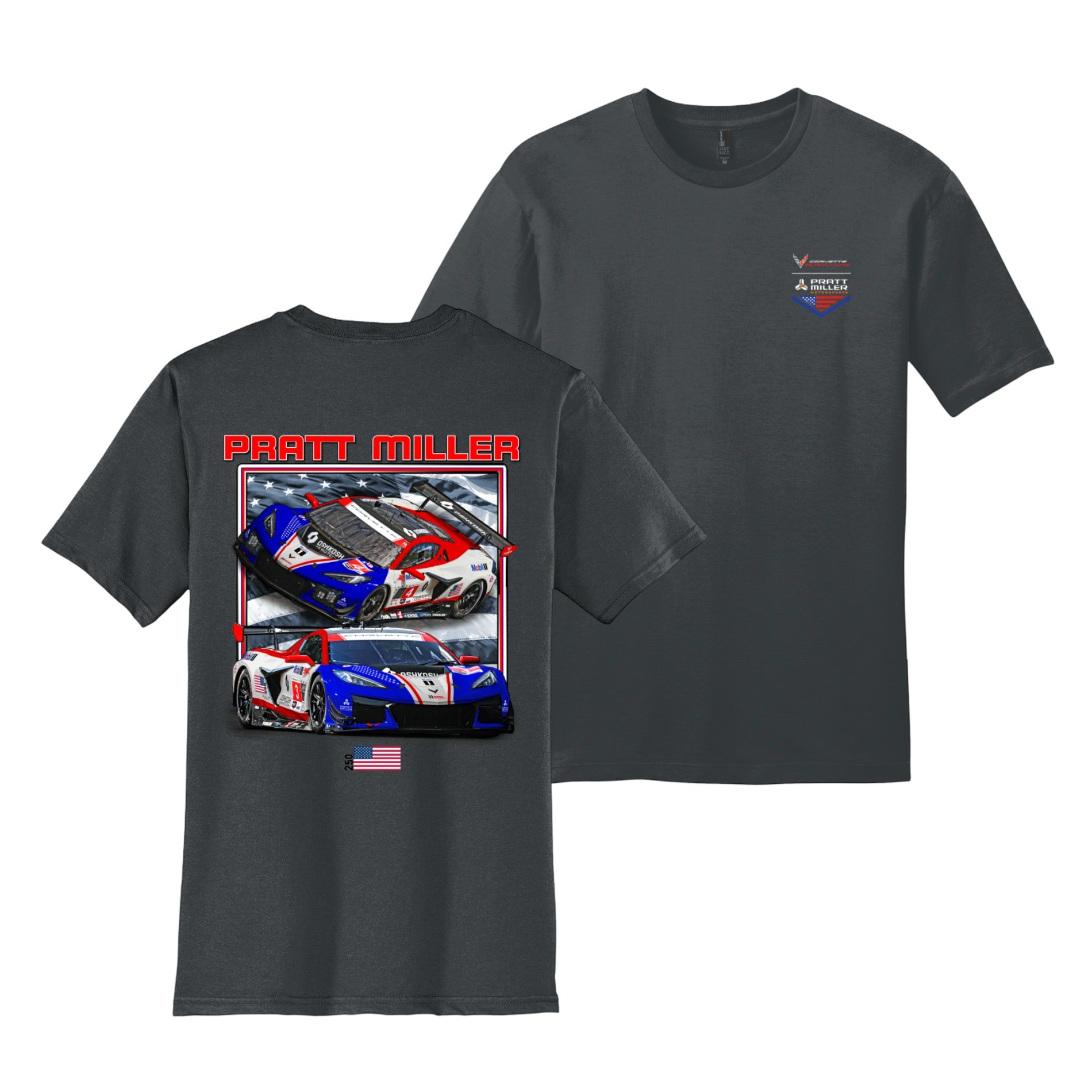 Corvette Racing Americana Tee - Charcoal – Team IMSA