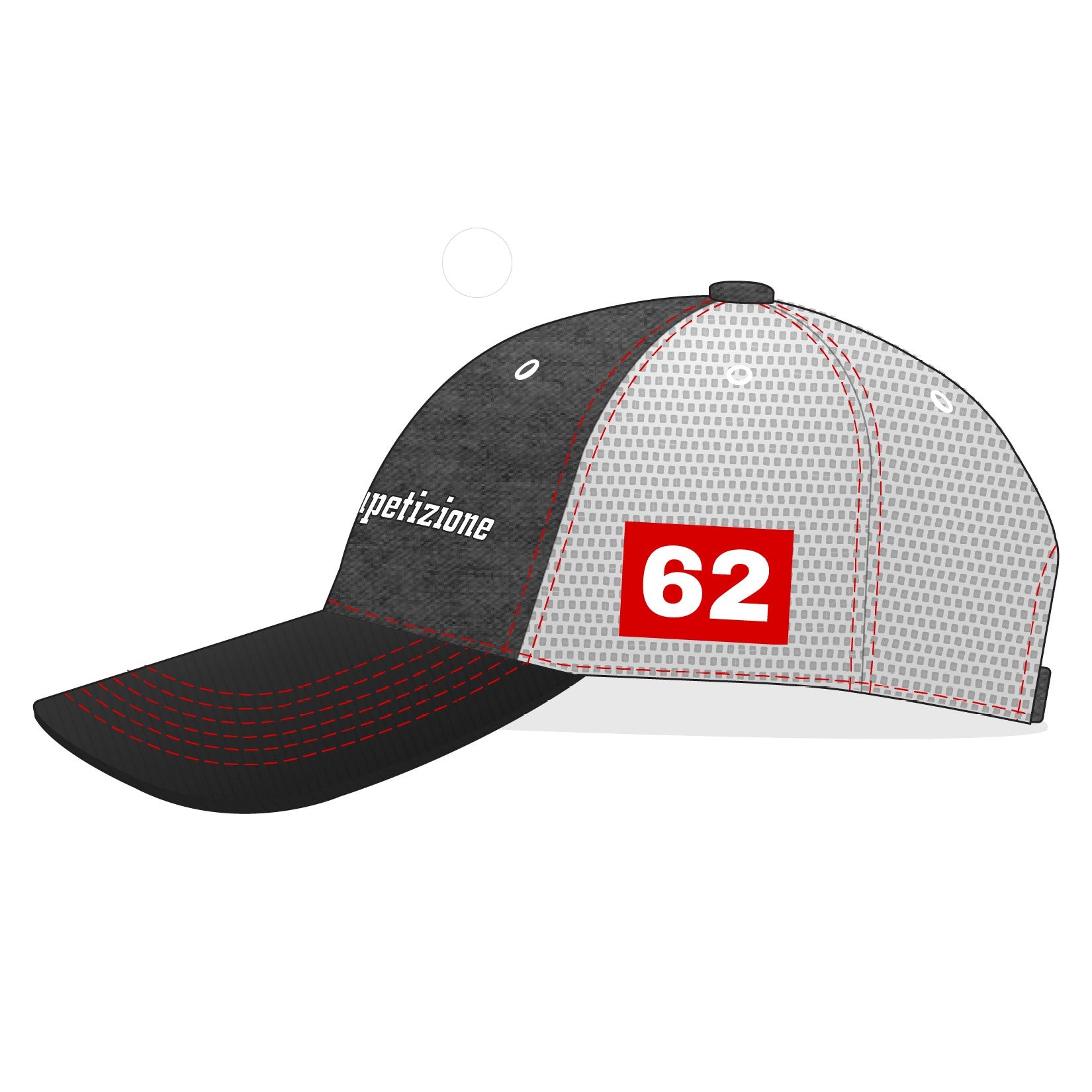 Risi Competizione Team Hat - Grey/Black/White