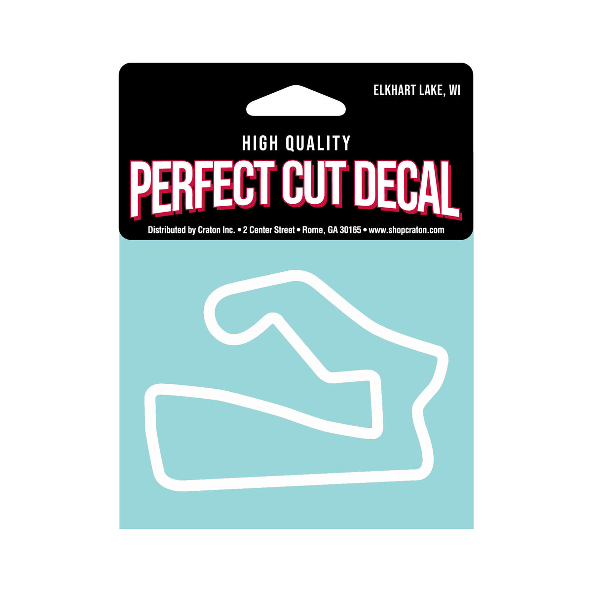Road America White Track Outline
