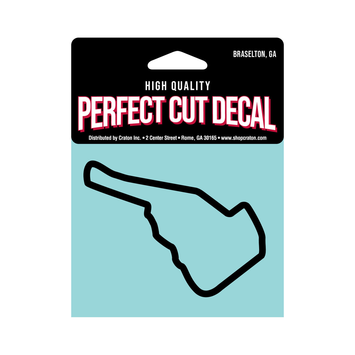 Road Atlanta Track Outline Black
