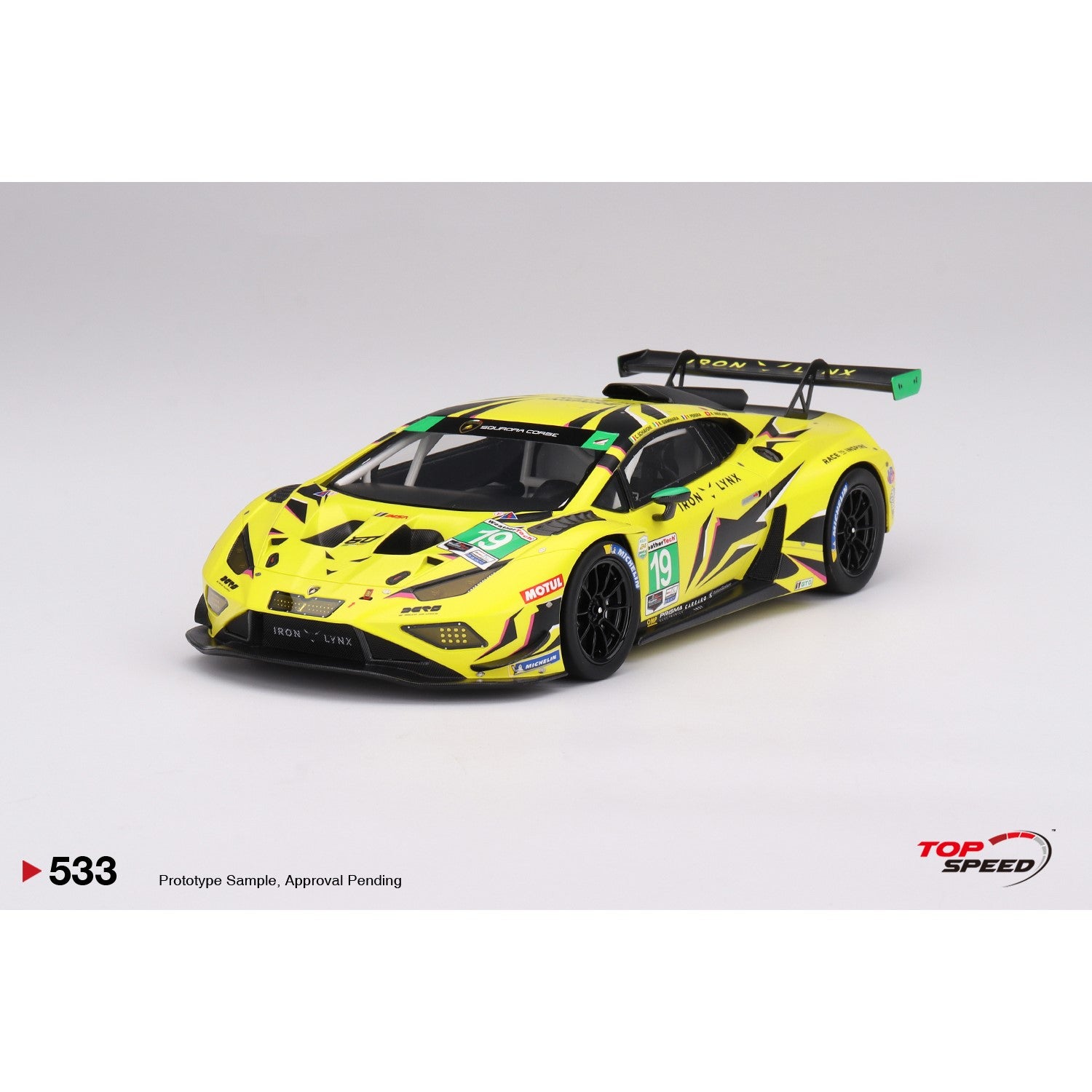 1/18 Lamborghini Huracán GT3 EVO2 #19 Iron Lynx 2023 IMSA Daytona 24 Hrs