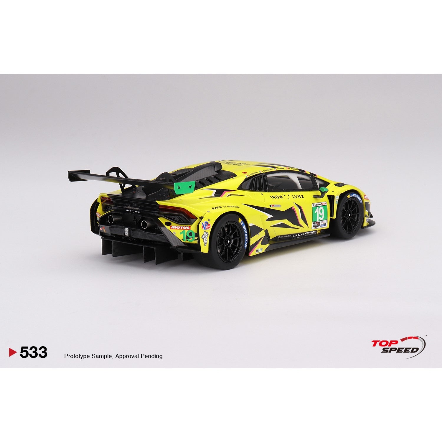 1/18 Lamborghini Huracán GT3 EVO2 #19 Iron Lynx 2023 IMSA Daytona 24 Hrs