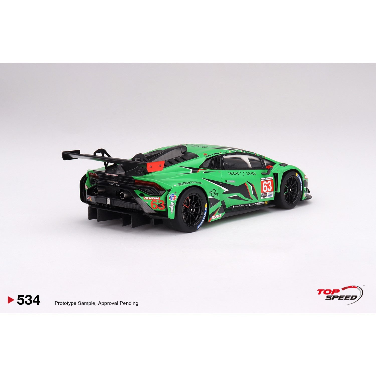 1/18 Lamborghini Huracán GT3 EVO2 #63 Iron Lynx 2023 IMSA Daytona 24 Hrs