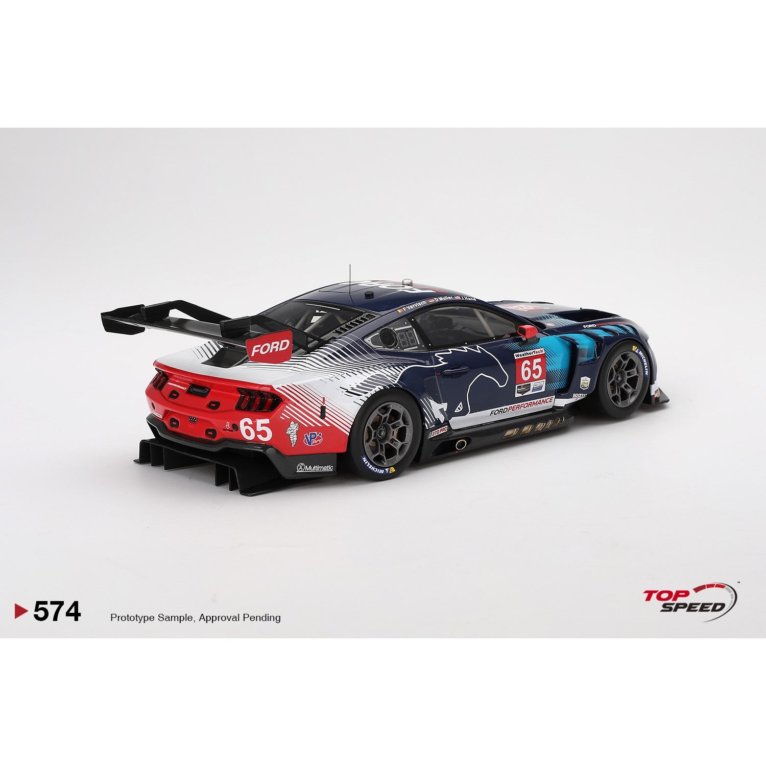 1/18 Ford Mustang GT3 #65 Ford Multimatic Motorsports 2024 IMSA Daytona 24 Hrs
