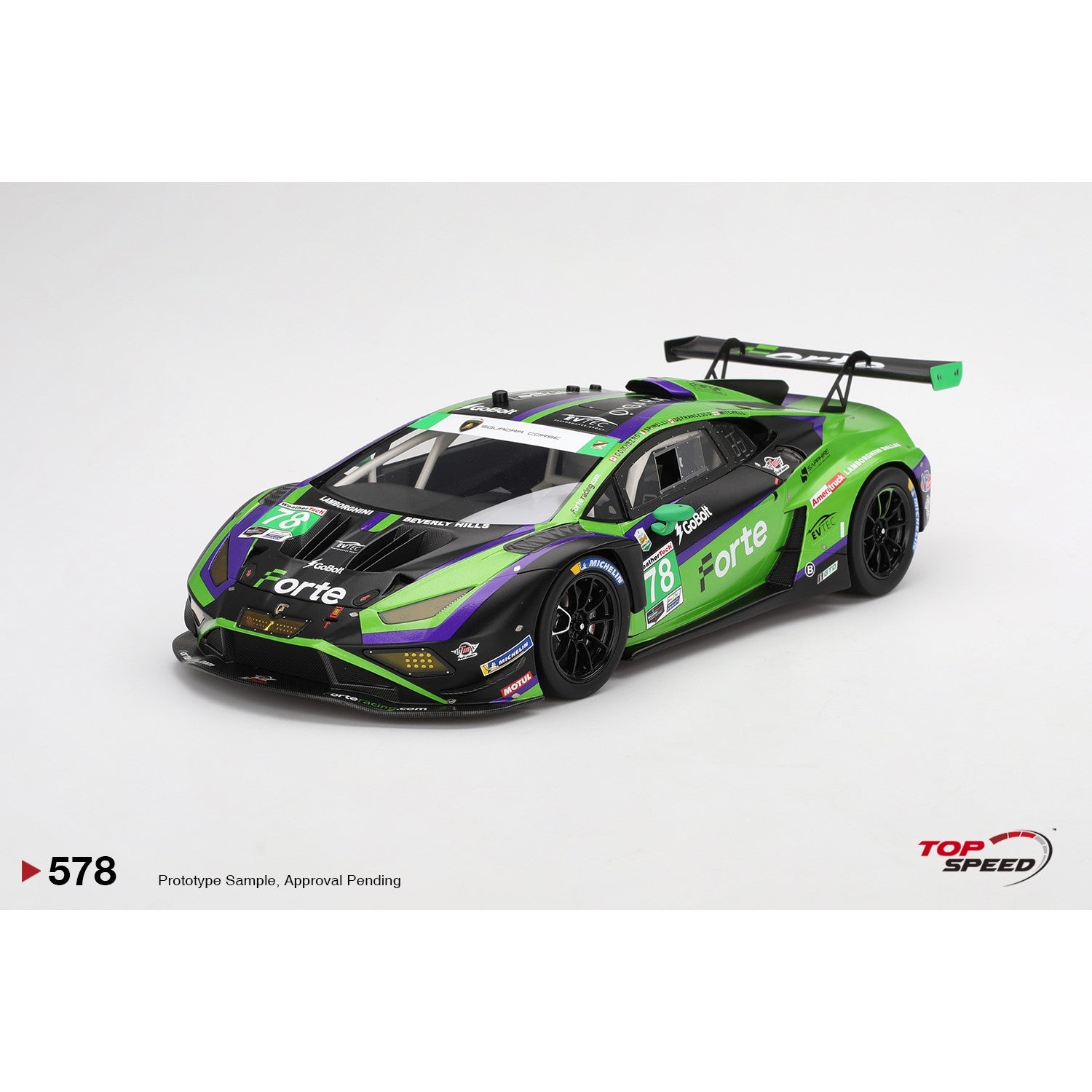 1/18 Lamborghini Huracán GT3 EVO2 #78 Forte Racing 2024 Rolex 24
