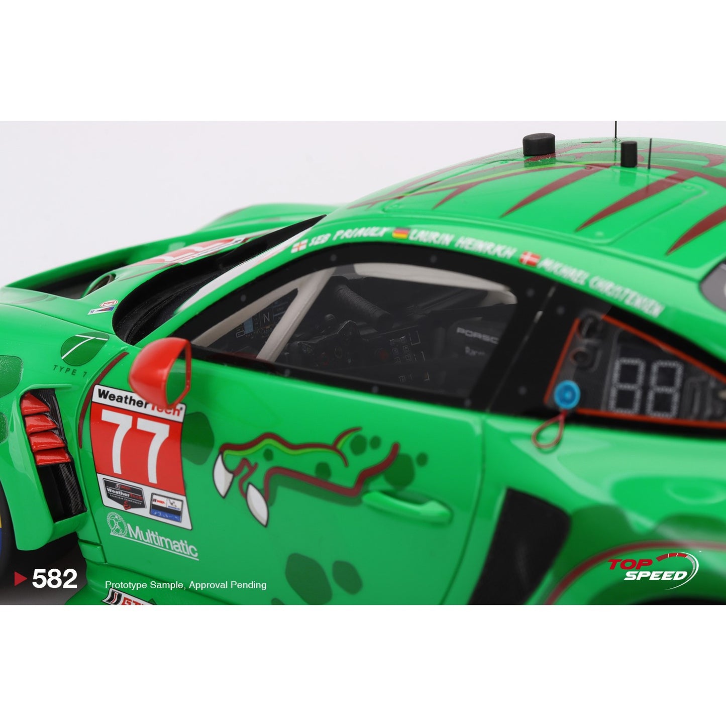 PRE-ORDER 1/18 Porsche 911 GT3 R #77 AO Racing 2024 IMSA Daytona 24 Hrs