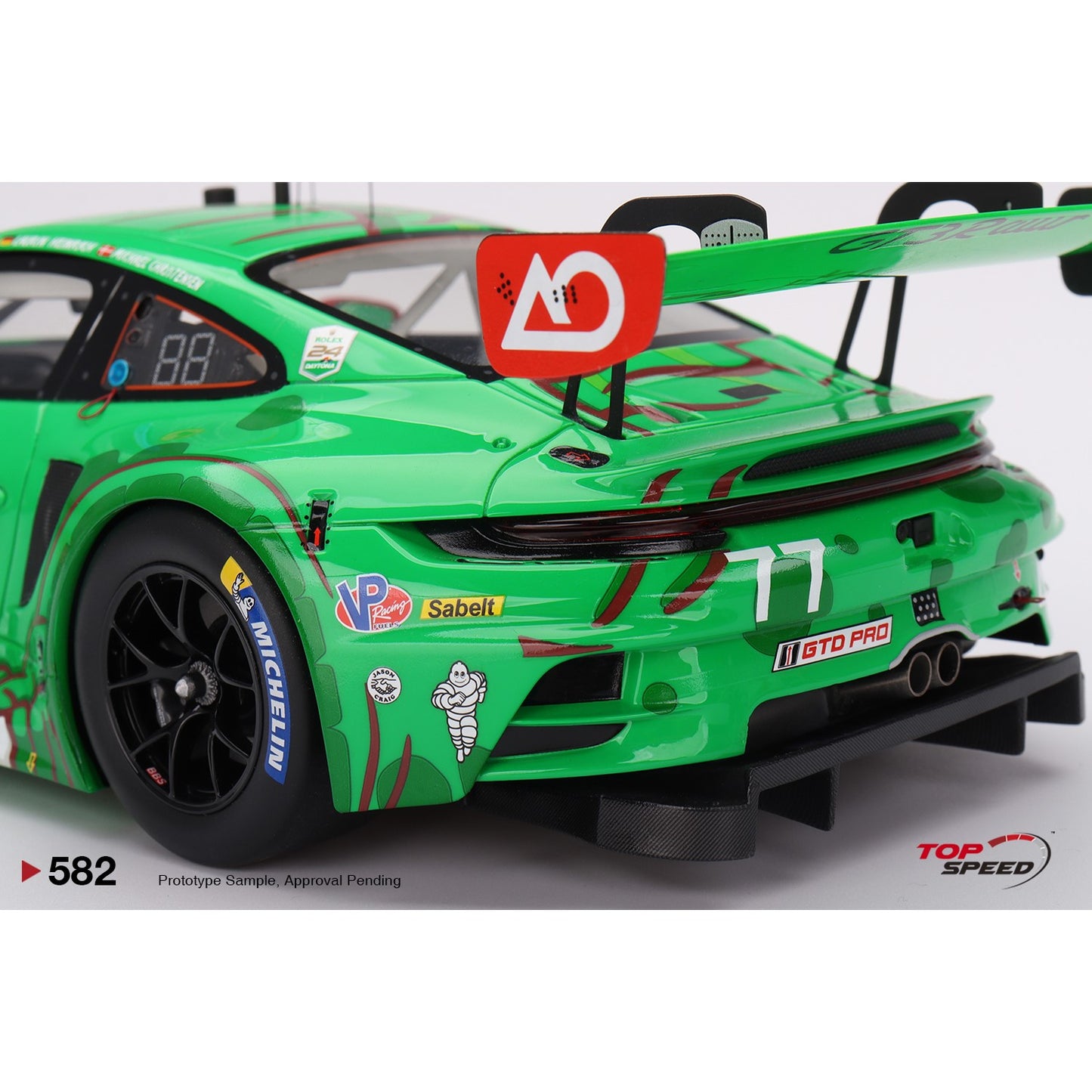 PRE-ORDER 1/18 Porsche 911 GT3 R #77 AO Racing 2024 IMSA Daytona 24 Hrs