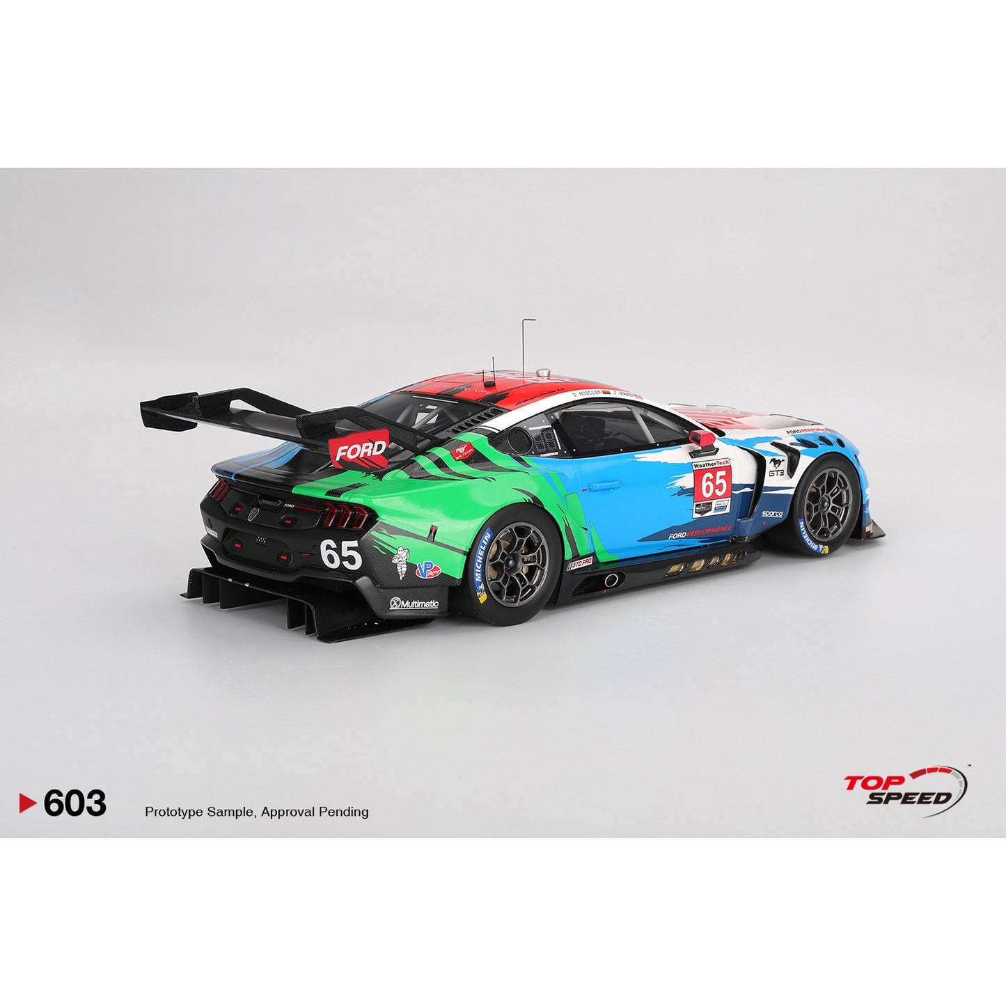 PRE-ORDER 1/18 Ford Mustang GT3 #65 2024 IMSA Laguna Seca