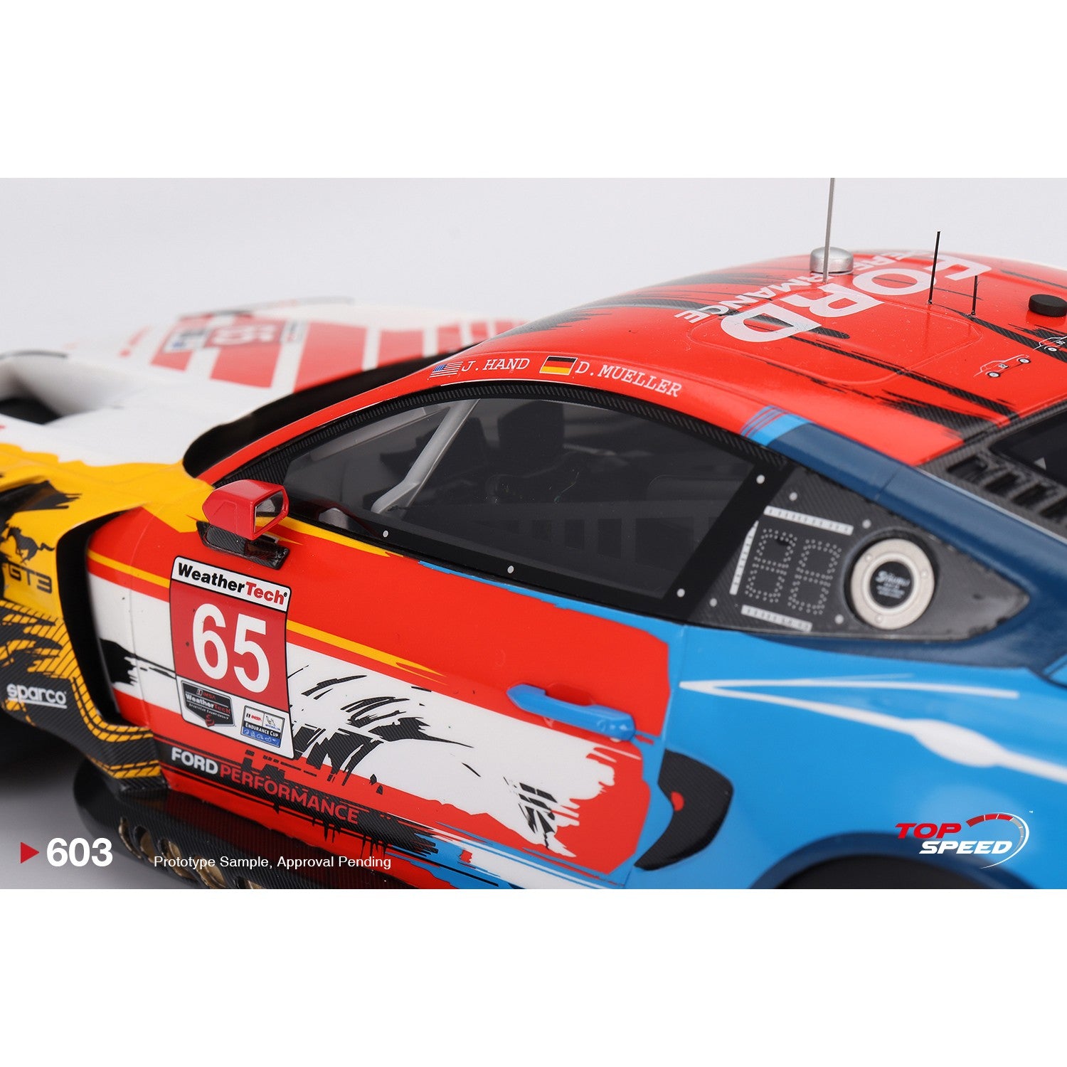 PRE-ORDER 1/18 Ford Mustang GT3 #65 2024 IMSA Laguna Seca