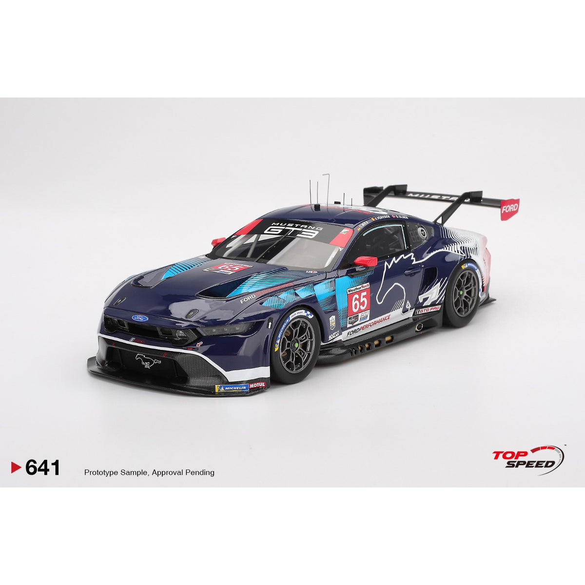 Ford Rollex 1/18 Ford Mustang GT3 #65 2025 Rolex 24 Class Winner – Team IMSA