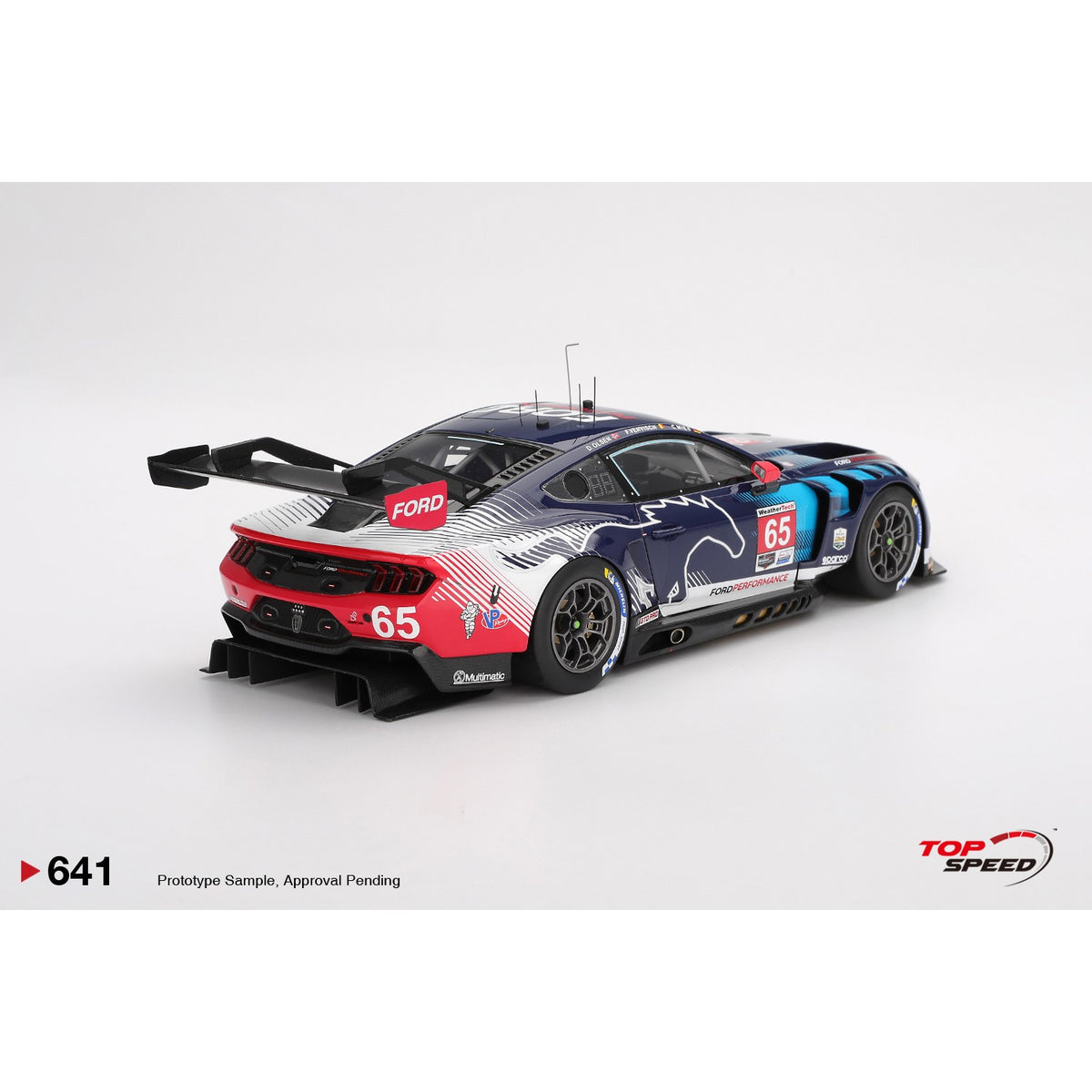 Ford Rollex 1/18 Ford Mustang GT3 #65 2025 Rolex 24 Class Winner – Team IMSA
