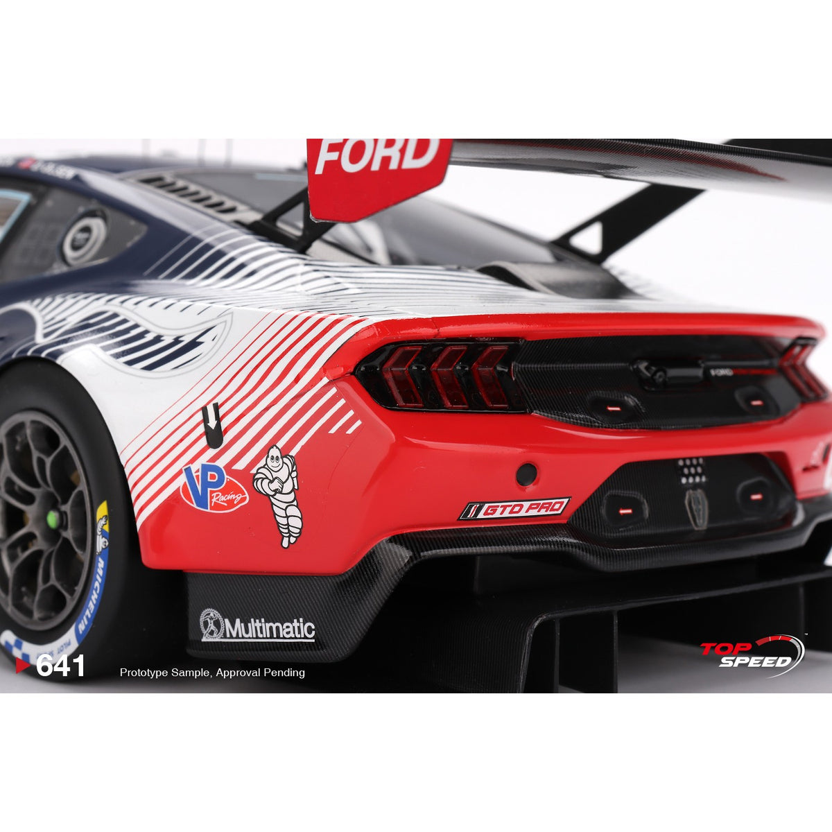 Ford Rollex 1/18 Ford Mustang GT3 #65 2025 Rolex 24 Class Winner – Team IMSA
