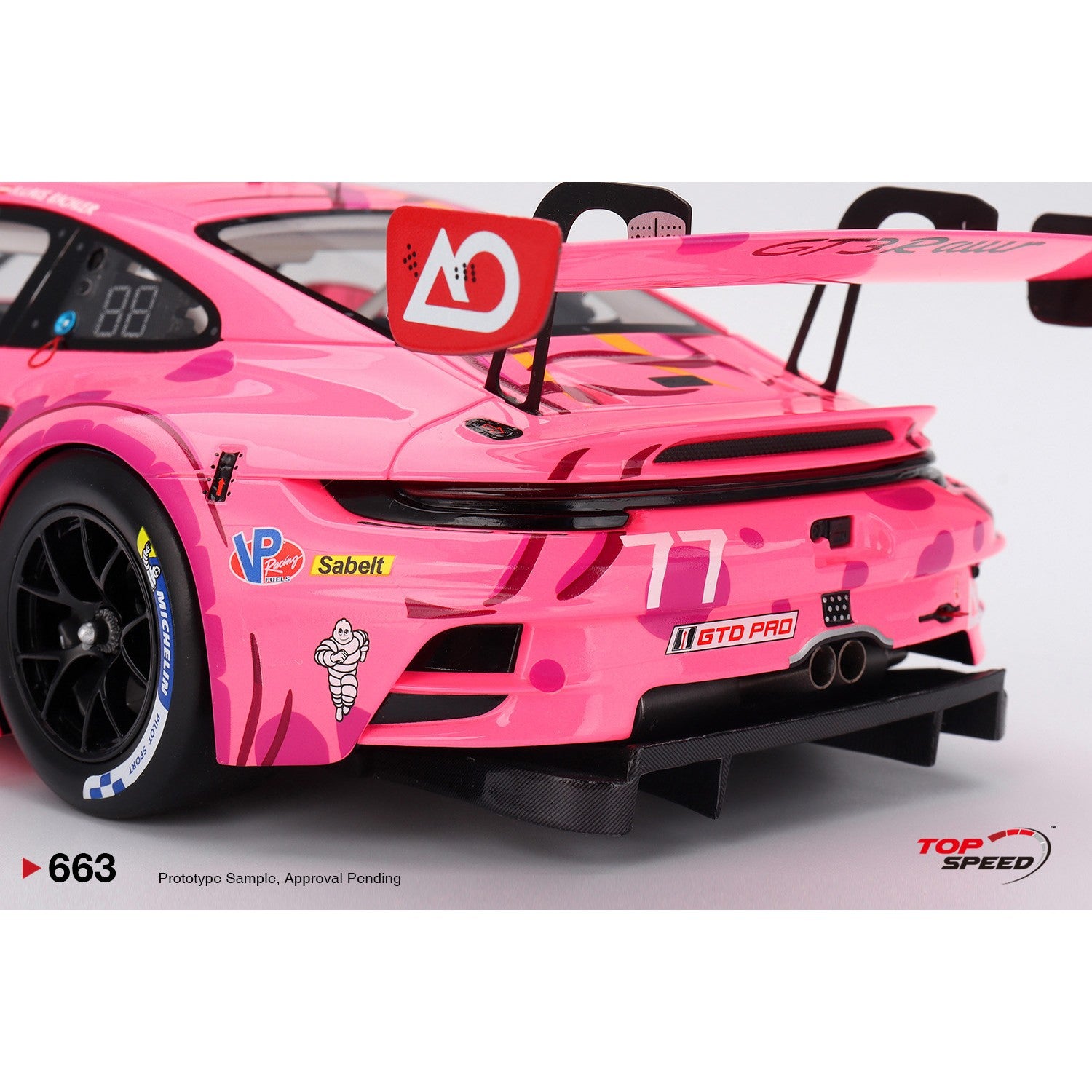 PRE-ORDER 1/18 Porsche 911 GT3 R (992) #77 2025 Detroit