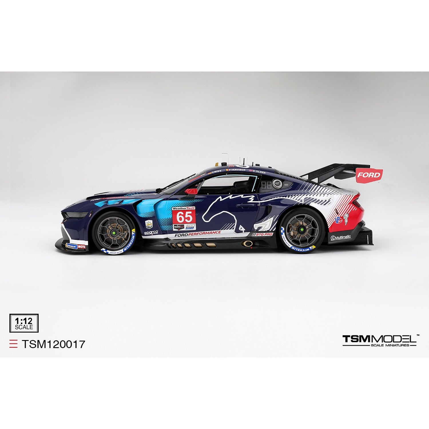 PRE-ORDER 1/12 Ford Mustang GT3 #65 2025 Daytona