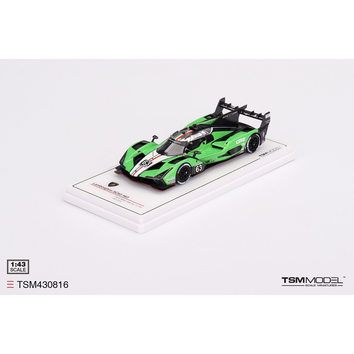 1/43 Lamborghini SC63 #63 Iron Lynx 2024 Sebring