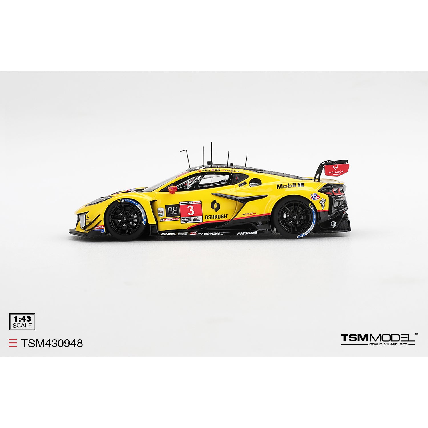 PRE-ORDER 1/43 Chevrolet Corvette Z06 GT3.R #3 2026 Daytona