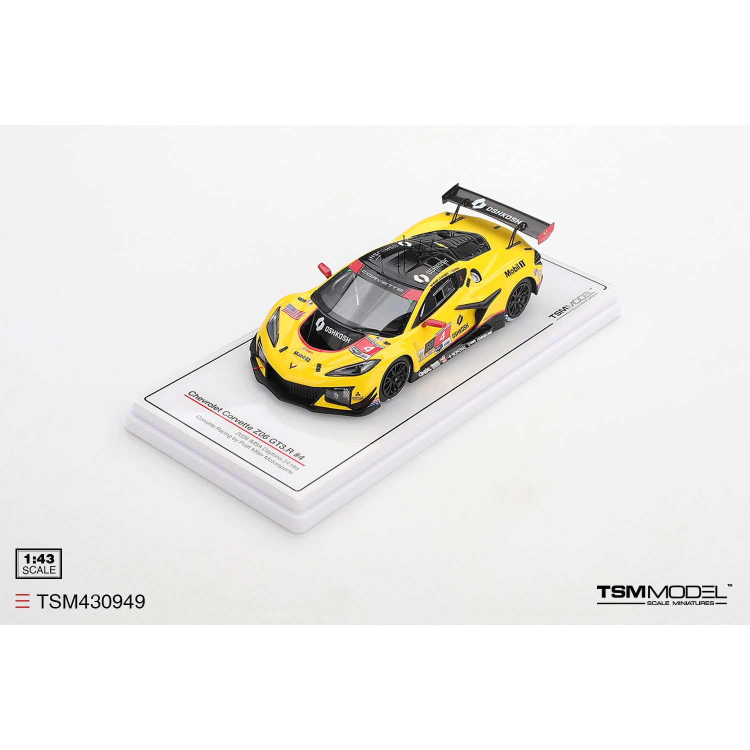PRE-ORDER 1/43 Chevrolet Corvette Z06 GT3.R #4 2026 Daytona