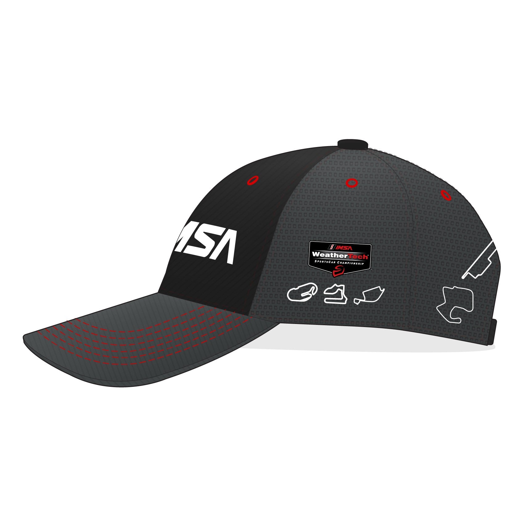 2026 IMSA Track Outline Hat - Black/Grey