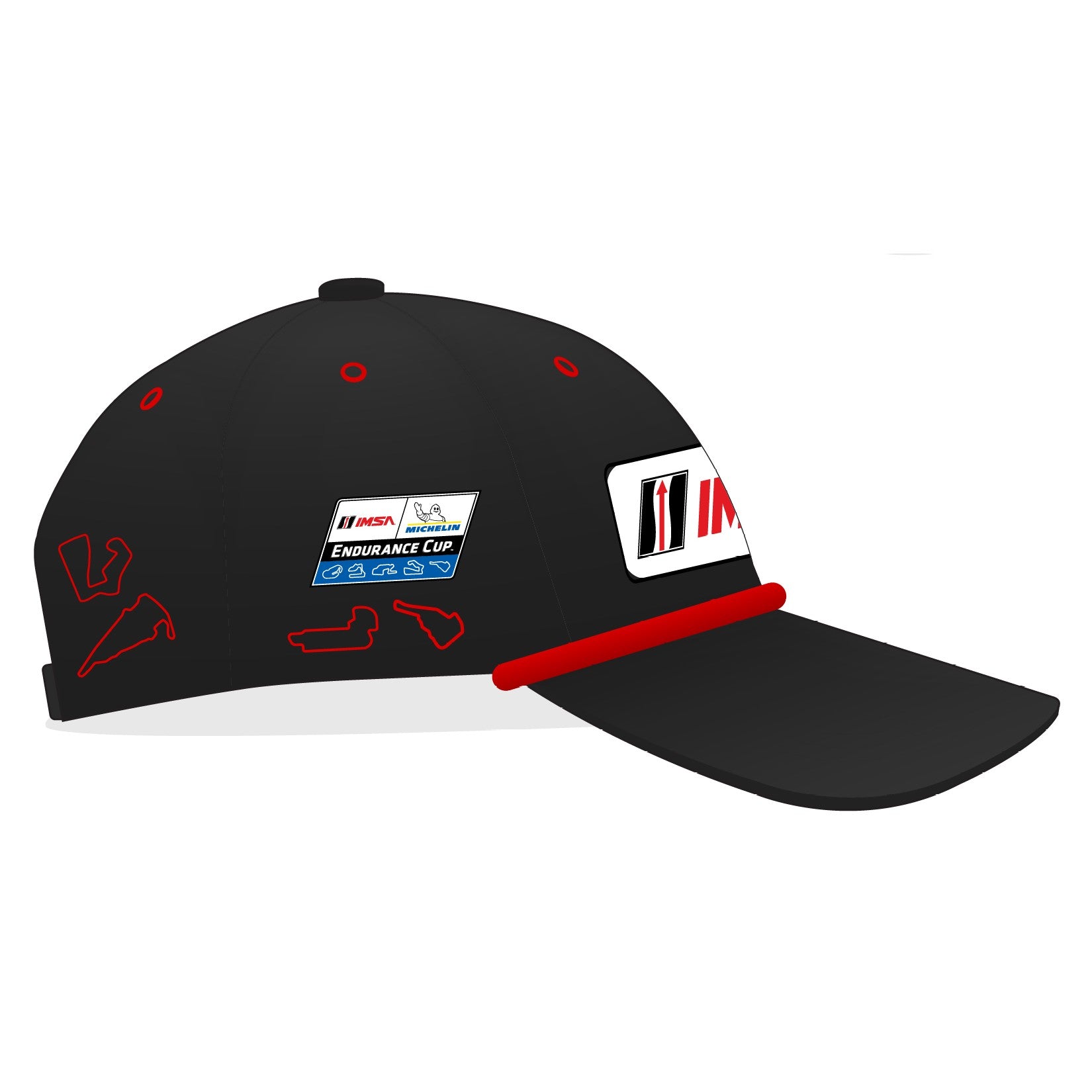 2026 IMSA Track Outline Performance Hat - Black