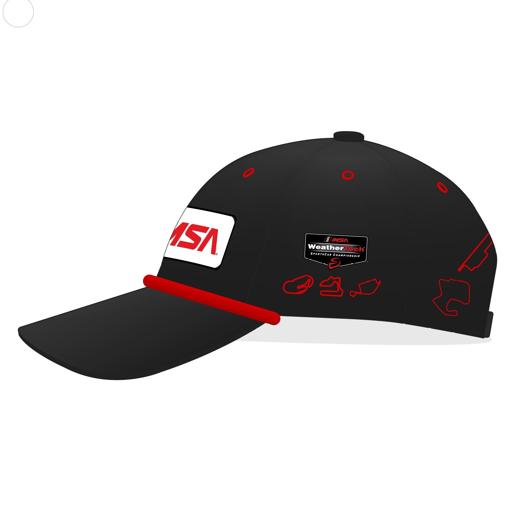 2026 IMSA Track Outline Performance Hat - Black