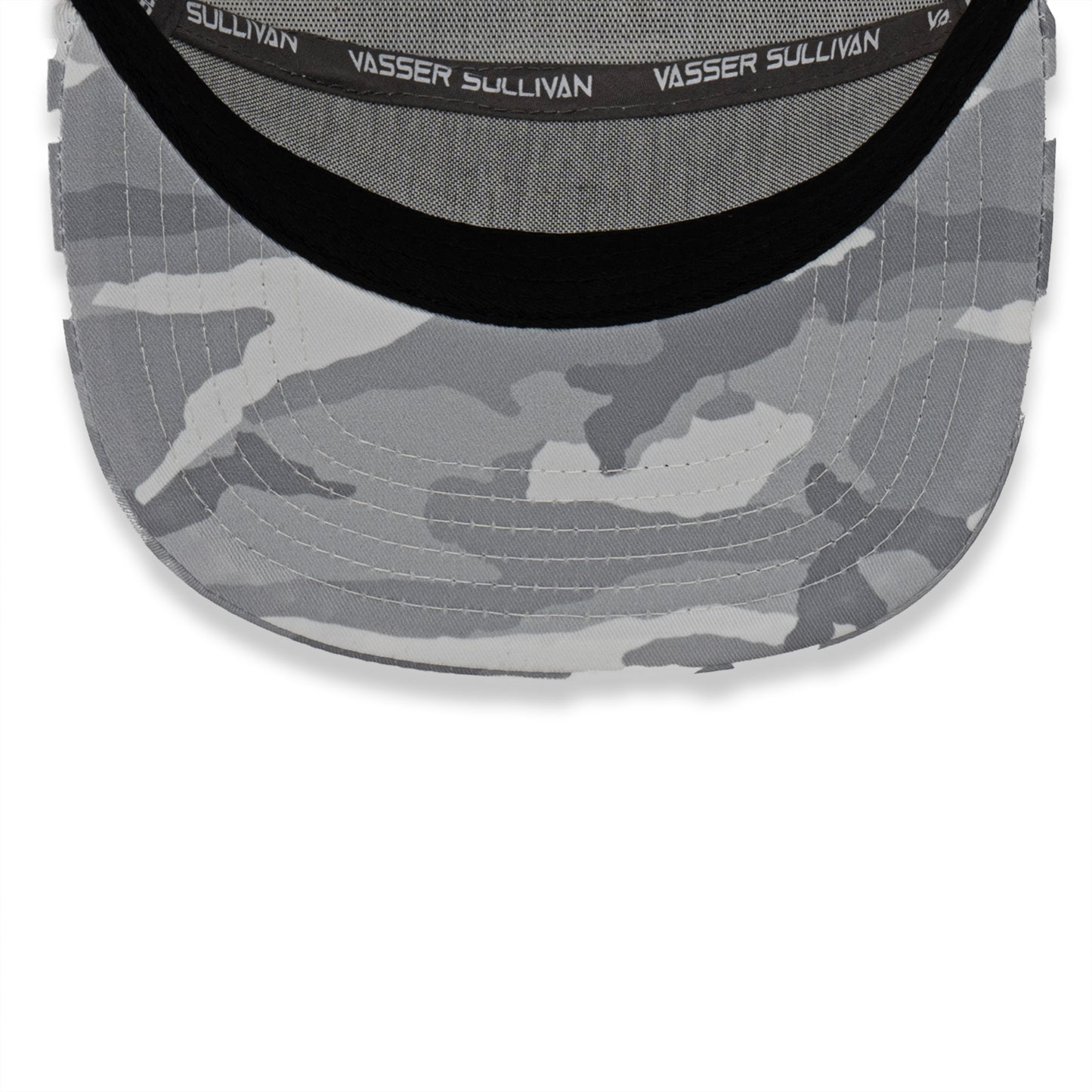 Vasser Sullivan Camo Flatbill Hat - White/Grey