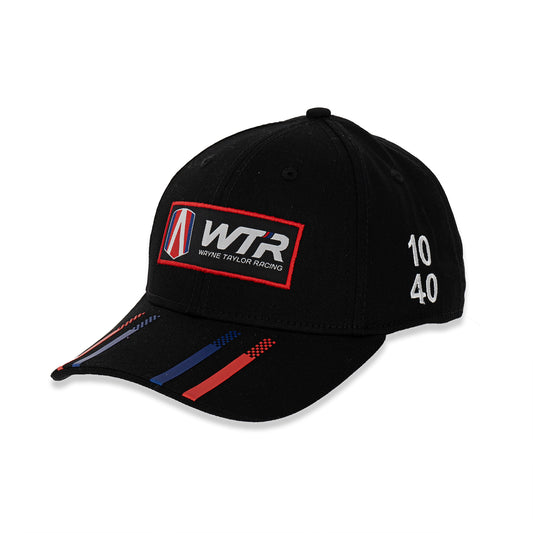 WTR Striped Bill Hat - Black