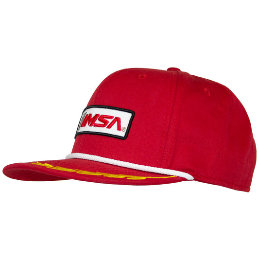 IMSA Flatbill Rope Hat - Red