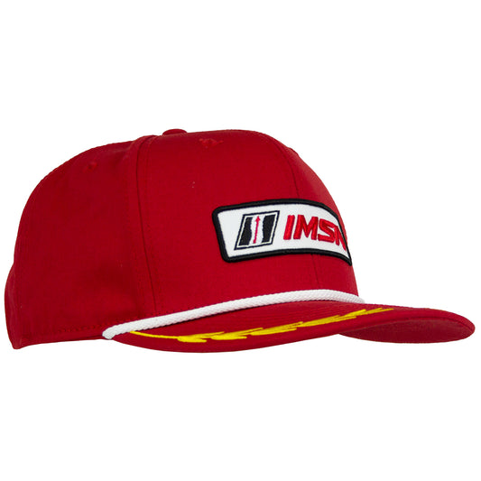 IMSA Flatbill Rope Hat - Red