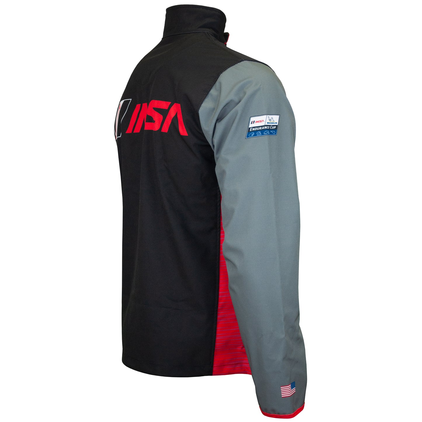 IMSA Soft Shell Jacket - Black/Charcoal/Red