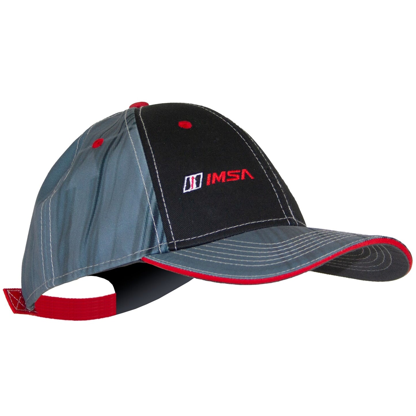 International lMSA Hat-Blk/Grey/Red