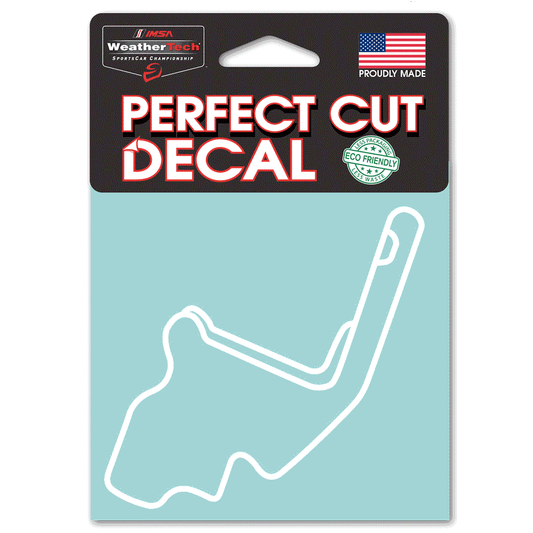 Mid Ohio Sports Car Course Track Outline White